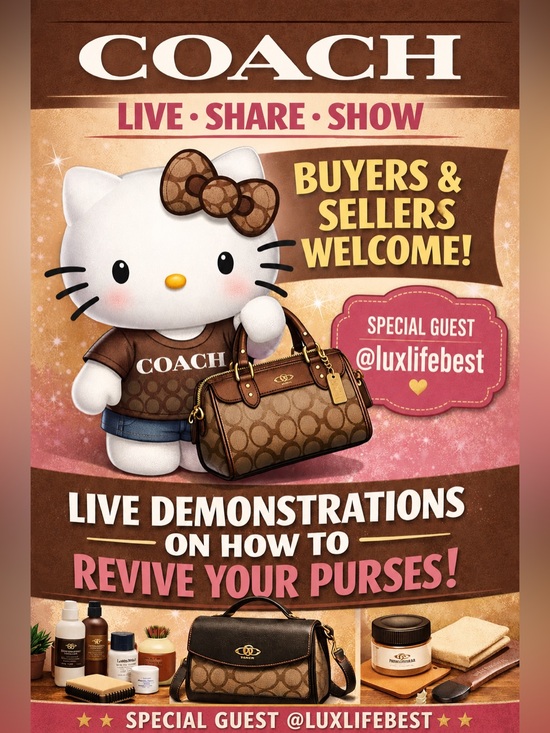 Coach Other - Sunday 8/9 @12:30pm CST Live Share Show! COACH! Special guest @luxlifebest